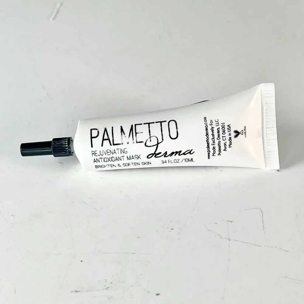 Palmetto Derma Rejuvenating Antioxidant Mask Brighten Soften Travel .34 oz New